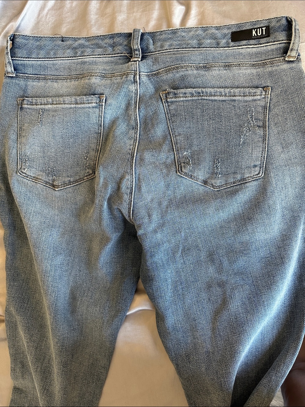 Light Blue Distressed Jeans - Picture 8 of 9